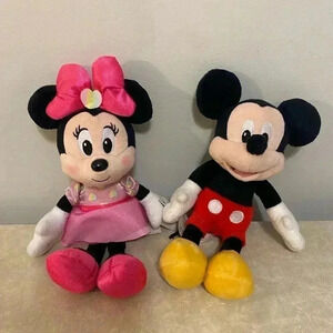 Disney Minnie & Mickey Mouse‎ Plushie 11”